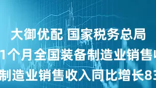 大御优配 国家税务总局：今年前11个月全国装备制造业销售收入同比增长83%
